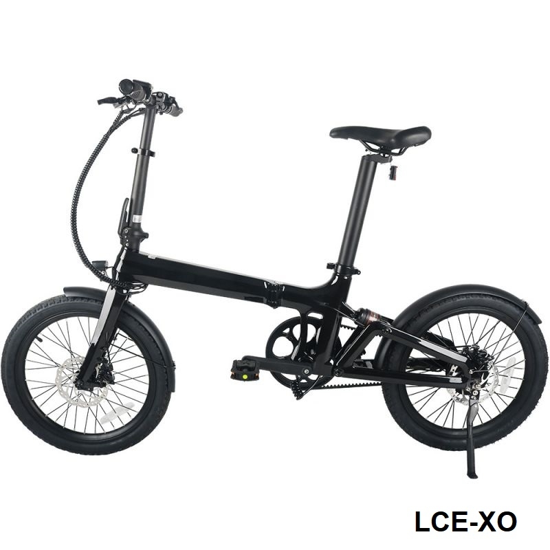 Składany rower elektryczny LCE-XO z włókna węglowego
        