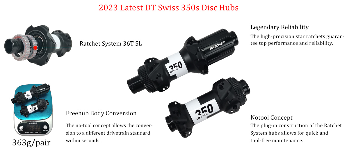 2023 Najnowsze piasty DT Swiss 350s Disc
