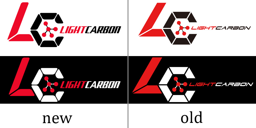 Nowe i stare logo LightCarbon