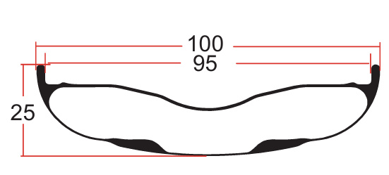 Rysunek grubej obręczy F26-100